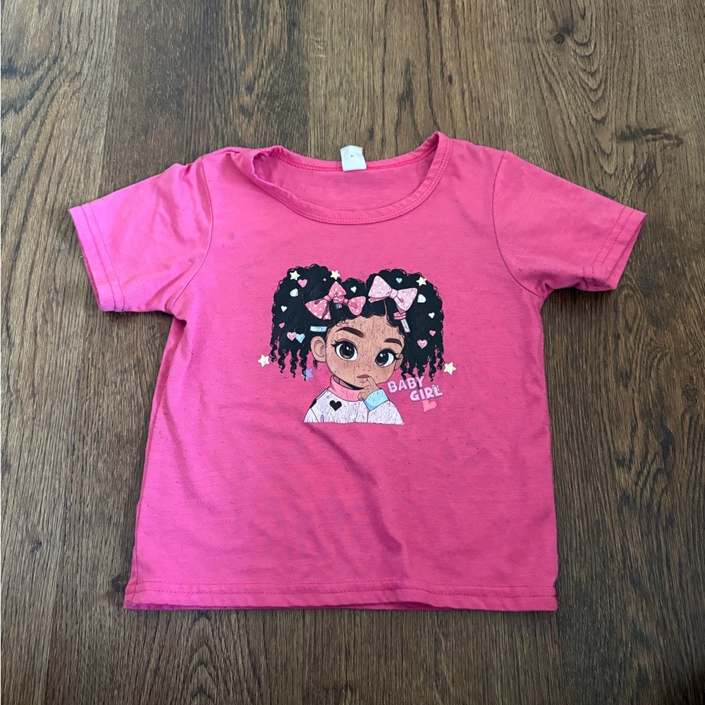 Pink Baby Girl Graphic T-Shirt